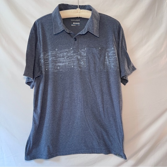 Columbia Men’s Dark Blue/Grey Polo size Large - Picture 1 of 8